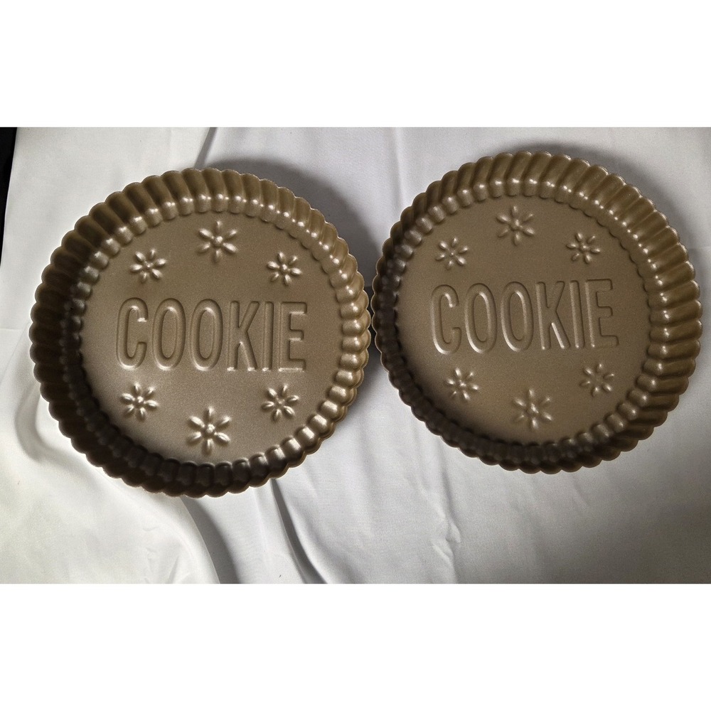Chicago Metallic/Williams Sonoma Set Two 9" Oreo Cookie Cake Pans Molds~Unused